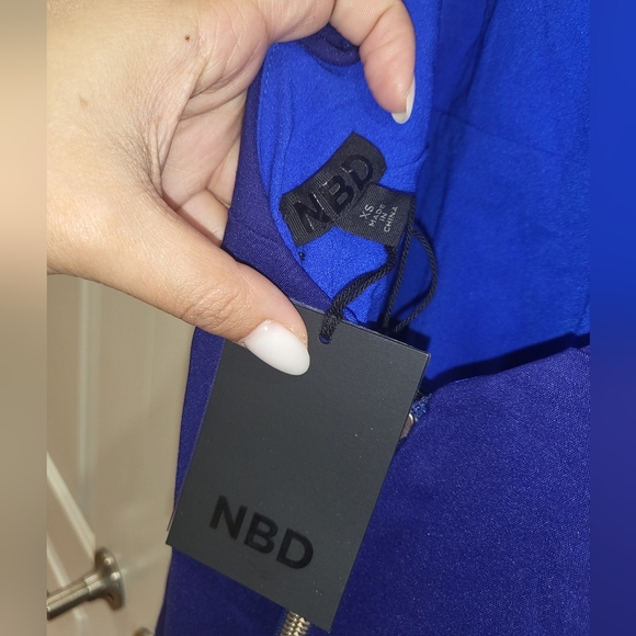 4. NWT NBD X REVOLVE BRAX GOWN IN COBALT BLUE SIZE XS - Picture 7 of 9